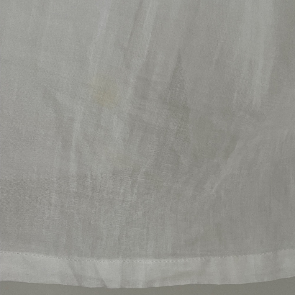 Doen Sheer White Blouse with Ruffled Collar - Picture 5 of 9